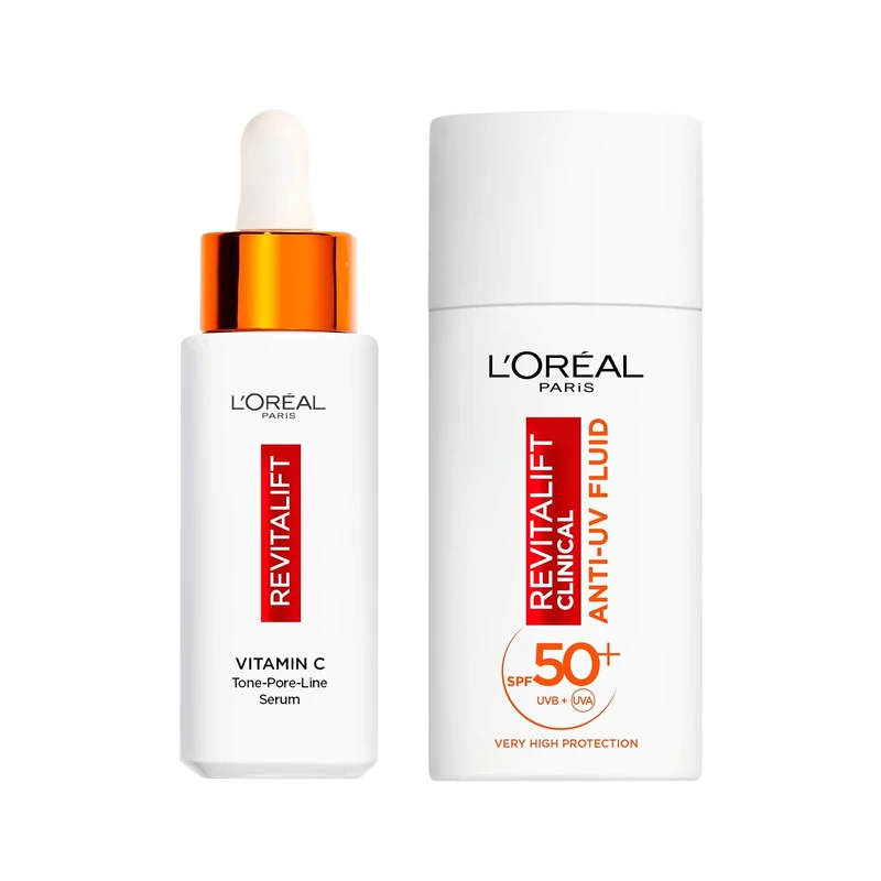 L'Oreal Paris Revitalift Clinical bundle: Vitamin C Serum & UV