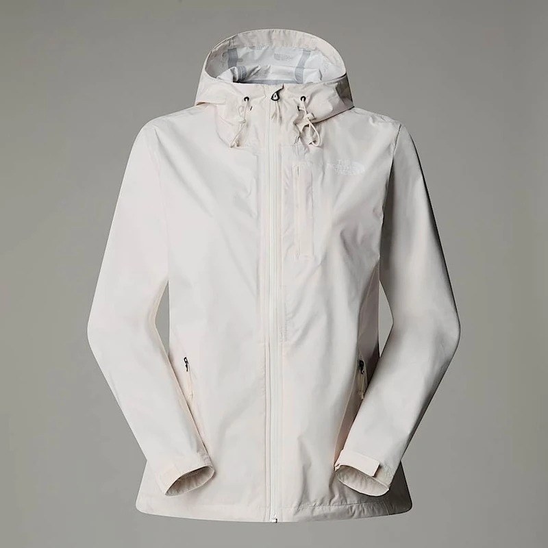 The North Face Women's Alta Vista Rain - Refit Jacket, White Dune, S