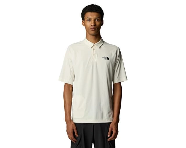 The North Face Men's Packable SS Polo Shirt White Dune XS - Image 1