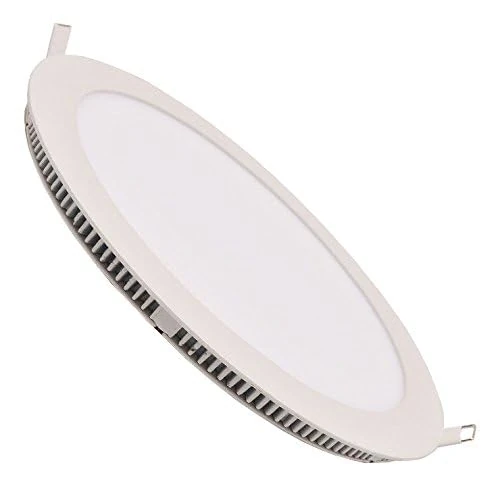 LOWENERGIE 24w LED Round Ceiling Panel Light White Recessed Down Lighting, 300mm Dia, 200w Halogen Equivalent (6000k x 20)