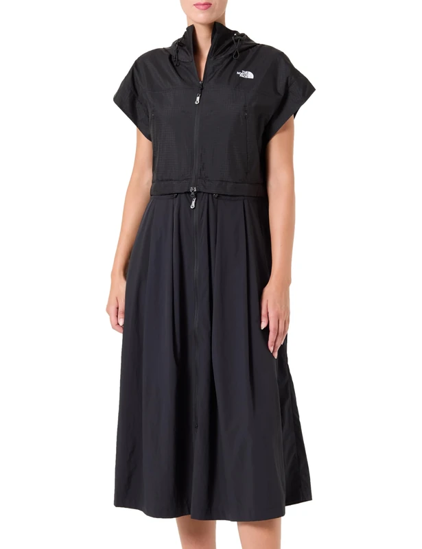 The North Face Women's Convertible Long Wind Vest, Tnf Black, L