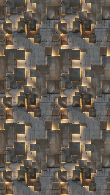 Livingwalls Hot Spots Abstract Photo Wallpaper 1,59 m x 2,80 m - Brown, Yellow, Grey - Graphic Wallpaper - 790160