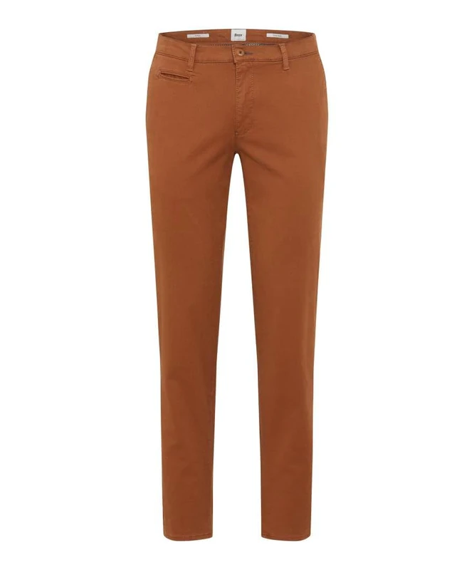 BRAX Men's Hi-Flex New Structure Chino Trousers, 28 Toffee, 36 W/30 L