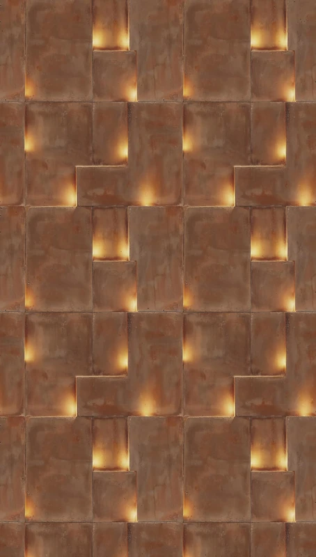 Livingwalls Hot Spots Abstract Photo Mural 1,59 m x 2,80 m - Brown, Yellow, Orange - Graphic Wallpaper - 790159