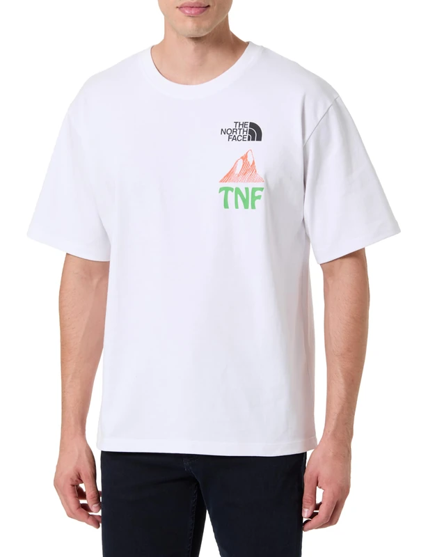 The North Face Men's Graphic SS T-Shirt TNF White XL - Image 1