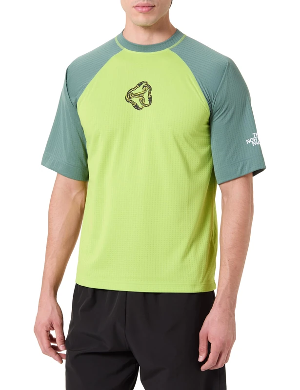 The North Face Unisex NSE S/S Dotknit T-Shirt Meadow Grass/Duck Green XL
