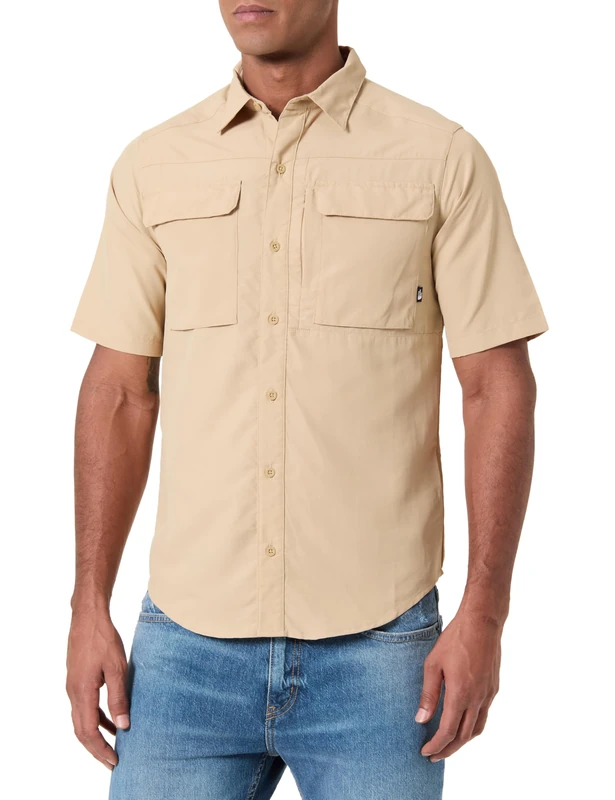 The North Face Men's S/S Sequoia T-Shirt Khaki Stone/Npf S - Image 1