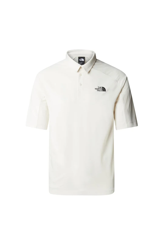 The North Face Men's Packable SS Polo Shirt White Dune S - Image 1