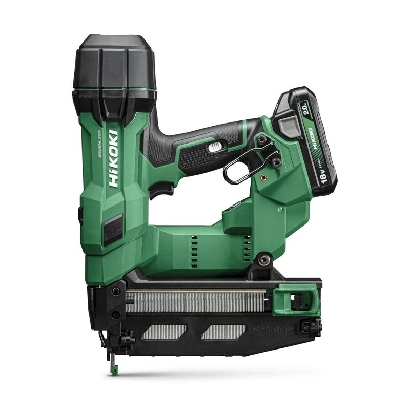 HiKOKI Cordless Pen Nailer 0° - 18V 25-64mm Nails 16 Gauge - Compact, Lightweight, Powerful, LED Light, Brushless Motor, Air Spring Drive - Includes 2 Batteries 18V/2Ah + Charger + System Case