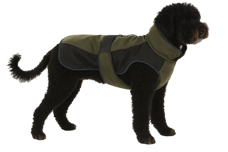 Flamingo WINTER COAT EISBERG KHAKI/DARK BLUE 55CM