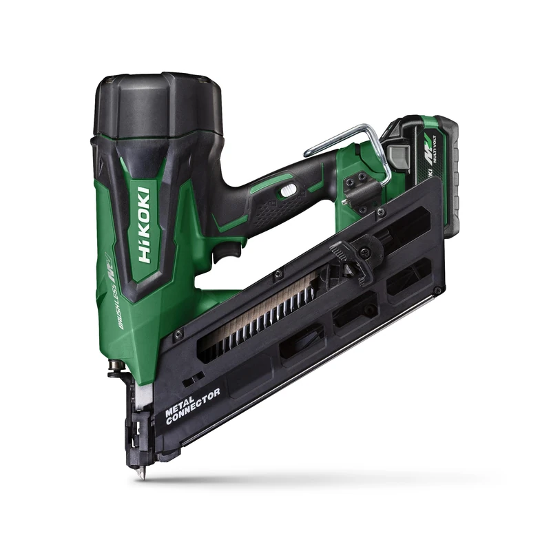 HiKOKI Cordless Anchor Nailer 34° - 36 V, 38-64 mm Nails, 2 Nails/sec. Brushless Motor, Tool-Free Depth Adjustment, Up to 900 Nails per Charge - Without Battery and Charger - Includes Storage Case
