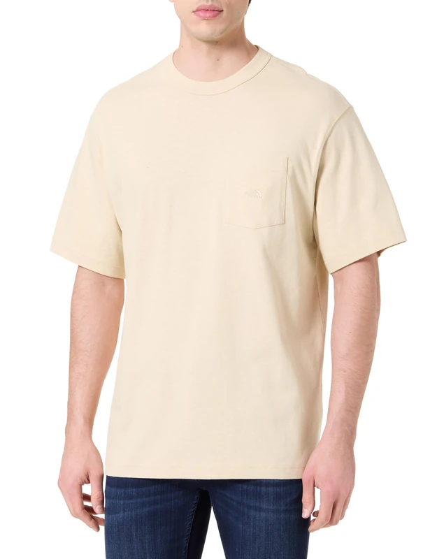 The North Face Men's SS Dome Relaxed Pocket T-Shirt Gravel M