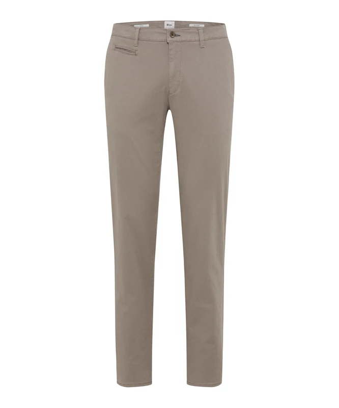 BRAX Men's Hi-Flex New Structure Chino Trousers, 55 Taupe, 36 W/30 L - Image 1