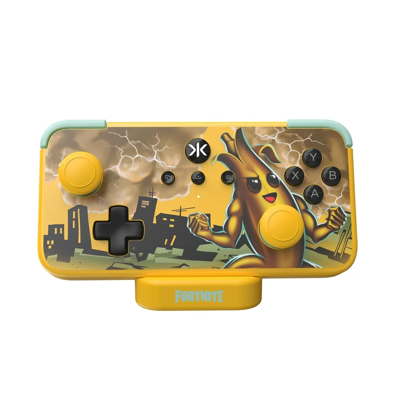 CRKD NEO S - Wireless Collectible Controller for Nintendo Switch OLED, Mobile, PC, Smart TV, Steam Deck OLED, Legion Go, Rog Ally Gaming (Peely Fortnite Edition with Charging Dock)