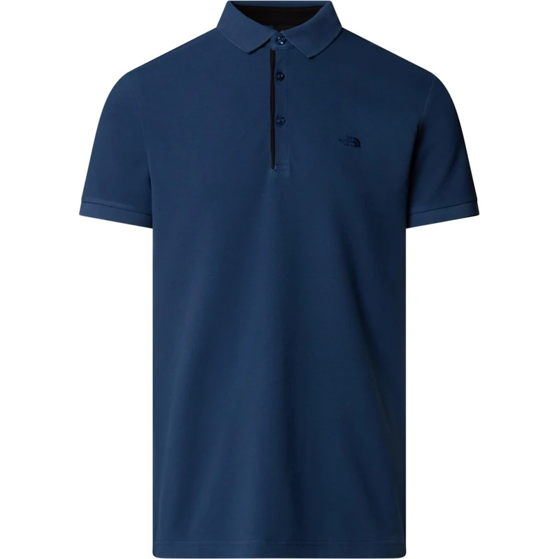 The North Face Men's Premium Slim Polo Shirt Shady Blue M