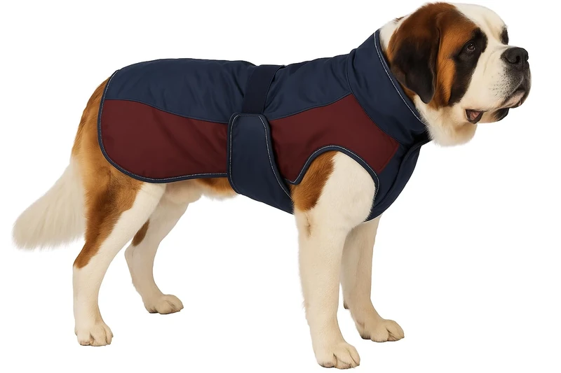 Flamingo WINTER COAT EISBERG DARK BLUE/BURGUNDY 80CM