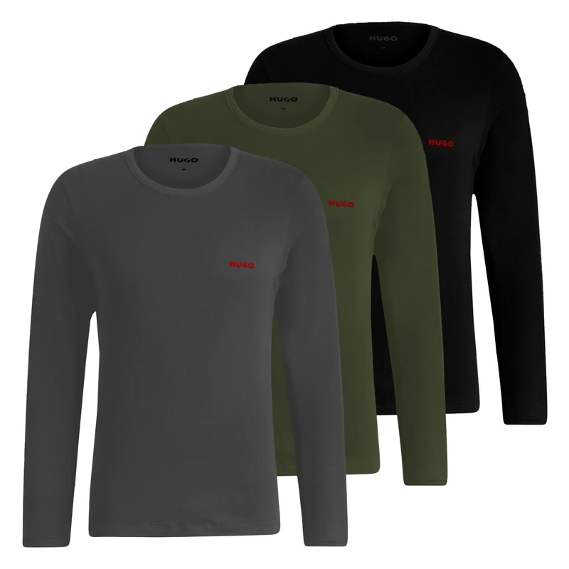 Hugo Men's Underw_Long-Sleeved Shirt, Open Miscellaneous, L