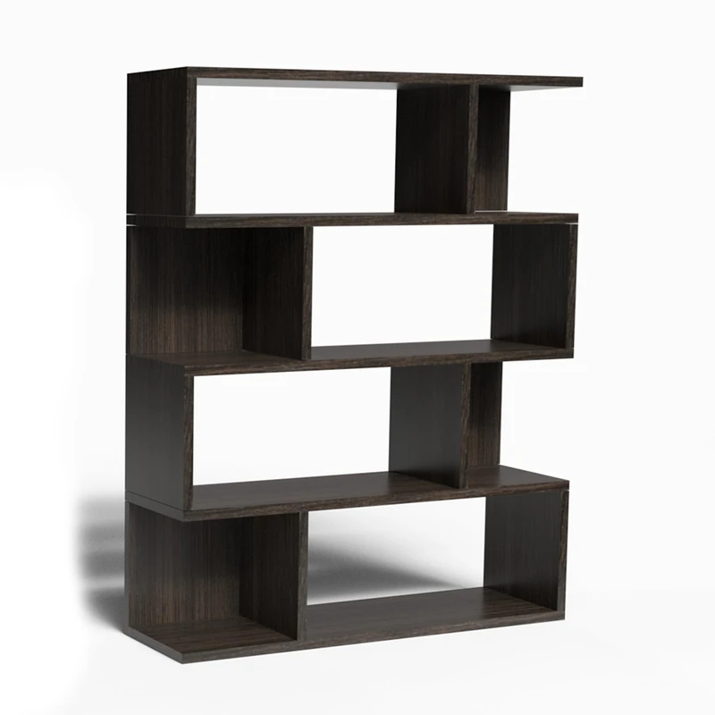 Mama Store Modular Versatile Minimal 4 Shelves - Coffee Elm 70 x 115 x 20 cm - Image 1