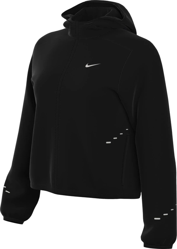 Nike Women's Swift Rpl Pkbl Jacket, Black/Reflective Silv, S