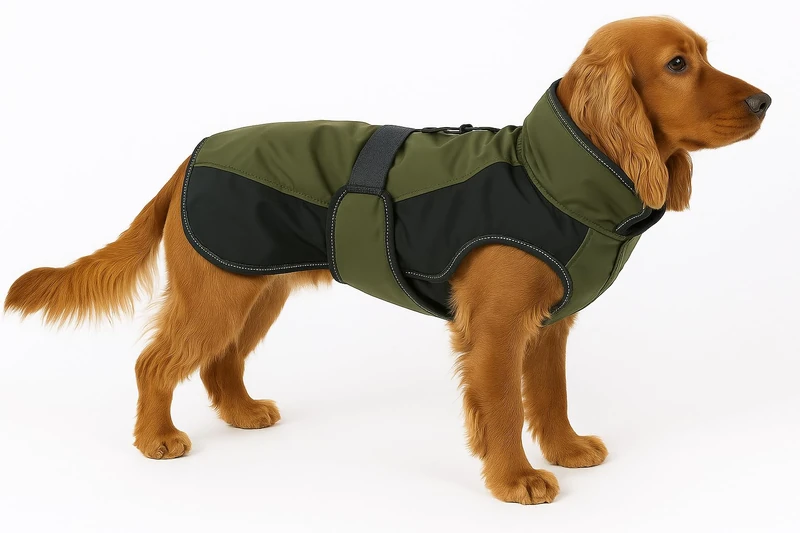 Flamingo WINTER COAT EISBERG KHAKI/DARK BLUE 45CM