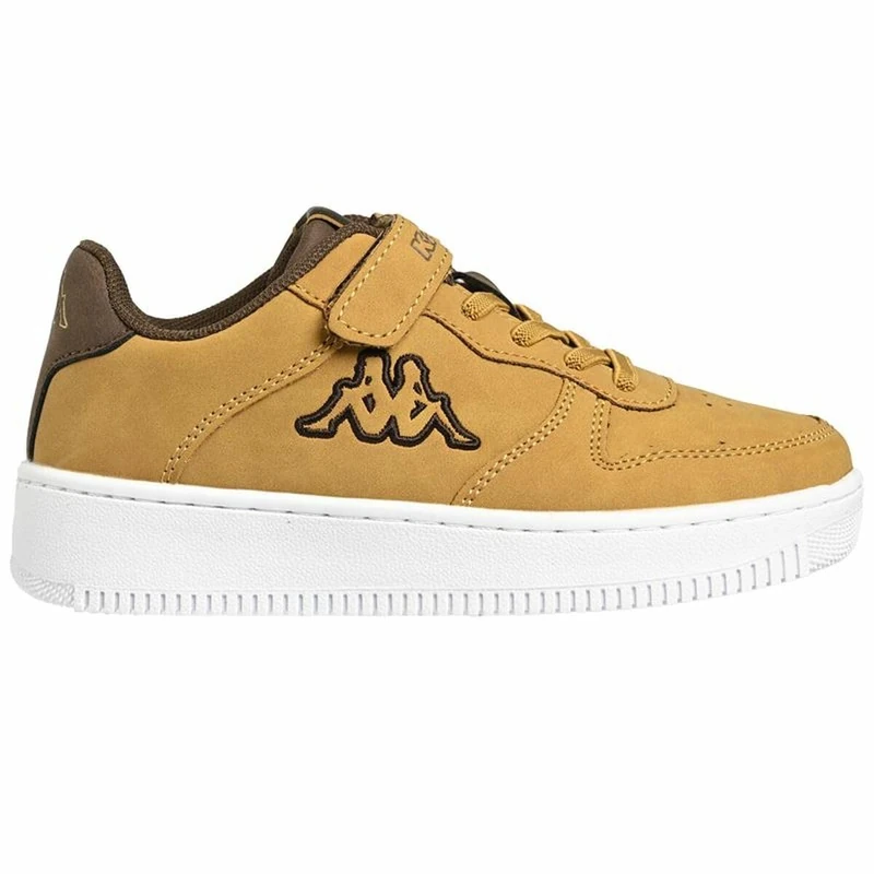 Kappa Children's Sports Shoes Maserta 4 Kid Ev Yellow Light Brown, Sneaker Unisex Adult, Medium, Multicoloured, Medium