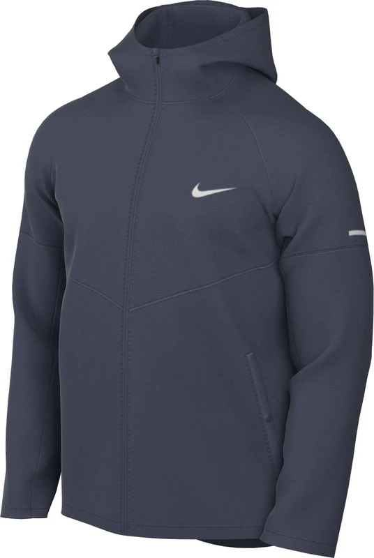 NIKE Miler DD4746-438 Men's Repel Running Jacket, Thunder Blue/Reflective Silv, M