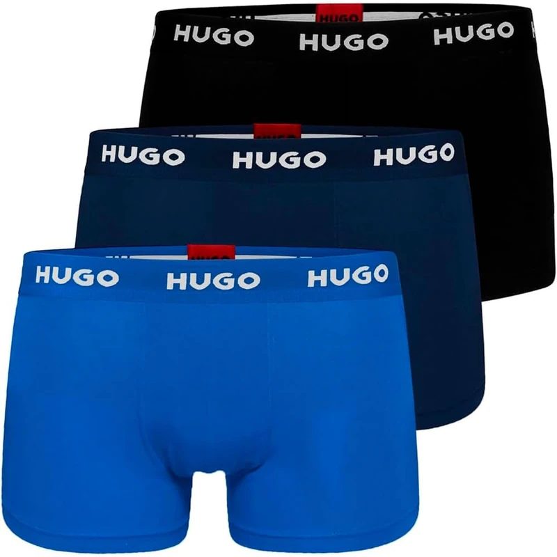 HUGO Men's Trunk Triplet Pack 10268005 01, Open Miscellaneous, XXL
