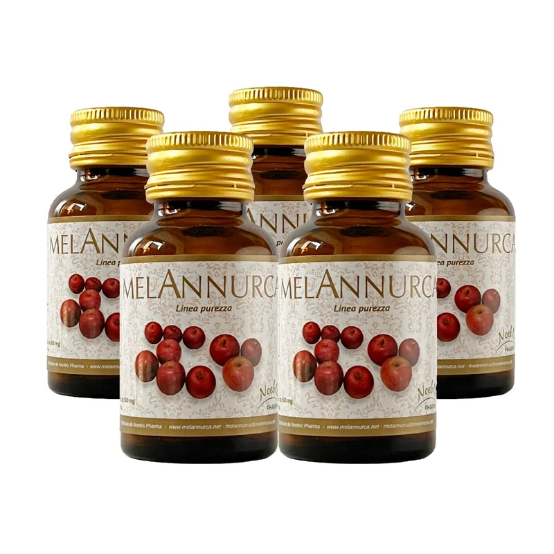 MELANNURCA - 30 Capsules - The Apple of The Heart - with Real ANNURCA Apple Extract, Ally of Hair Health | Genuine Natural 100% High Quality (Pack of 5)