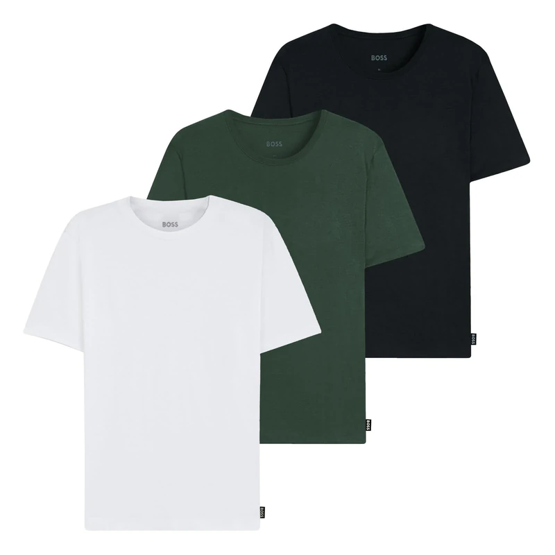 BOSS Men's Tshirt Rn 3p Bamboo 10270020 0 Underwear_T_Shirt, Open Miscellaneous, M