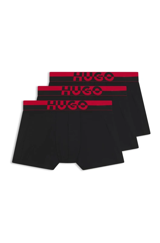 HUGO Men's Trunks, black, L