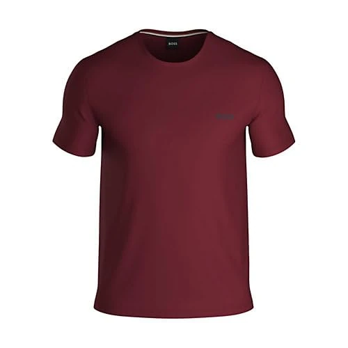 BOSS Men's T-Shirt Crew Neck Shirts Short Sleeve Shirt Crew Neck, Dunkelrot, 3XL