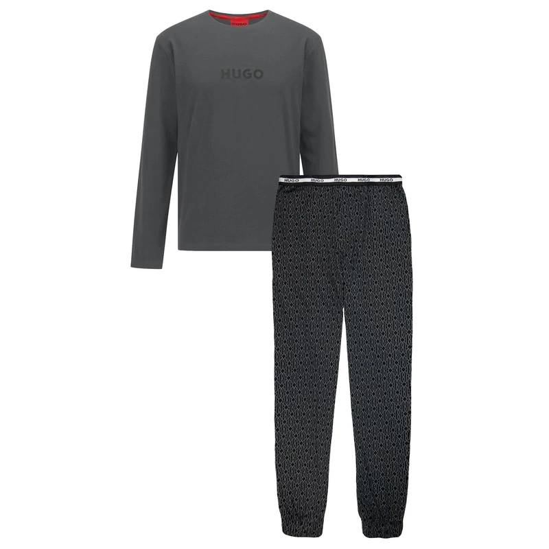 HUGO Men's Jim_Long Set 10253443 01 Pajama, Open Miscellaneous, XL
