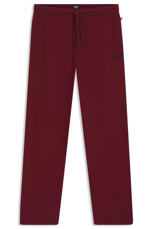 BOSS Men's Waffle Pants 10269584 01 Pyjama Pants (Pack of 1), Dunkelrot, L