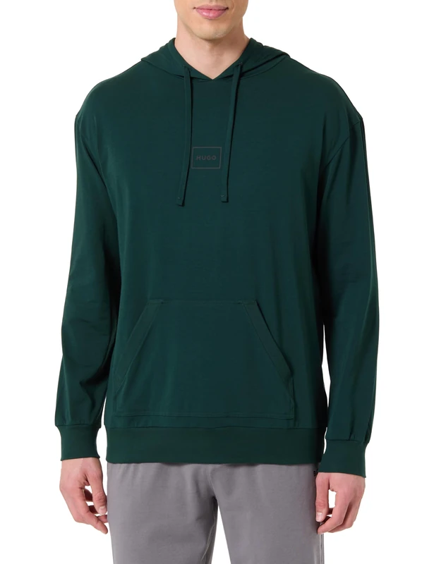 HUGO Men's Lounge Sweatshirt, Open Green, L