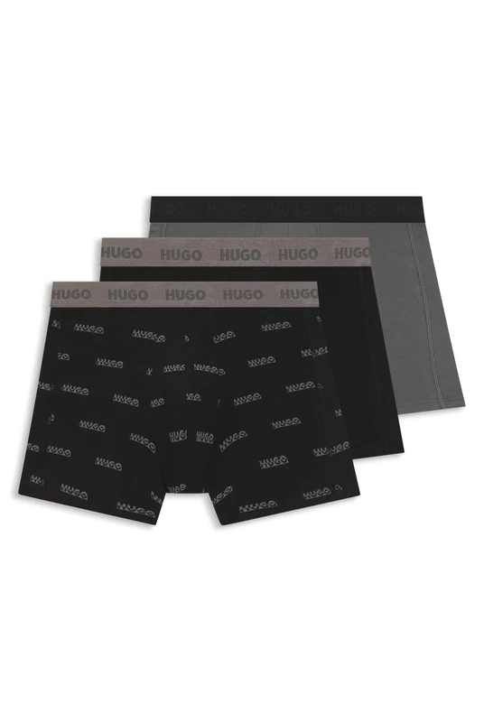 HUGO Men's Boxerbr Triplet Gift 10268005 Boxer_Brief, Black, XL