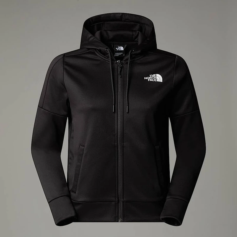 The North Face Women's Reaxion Fleece Full Zip Hooded Jacket, Tnf Black, XS
