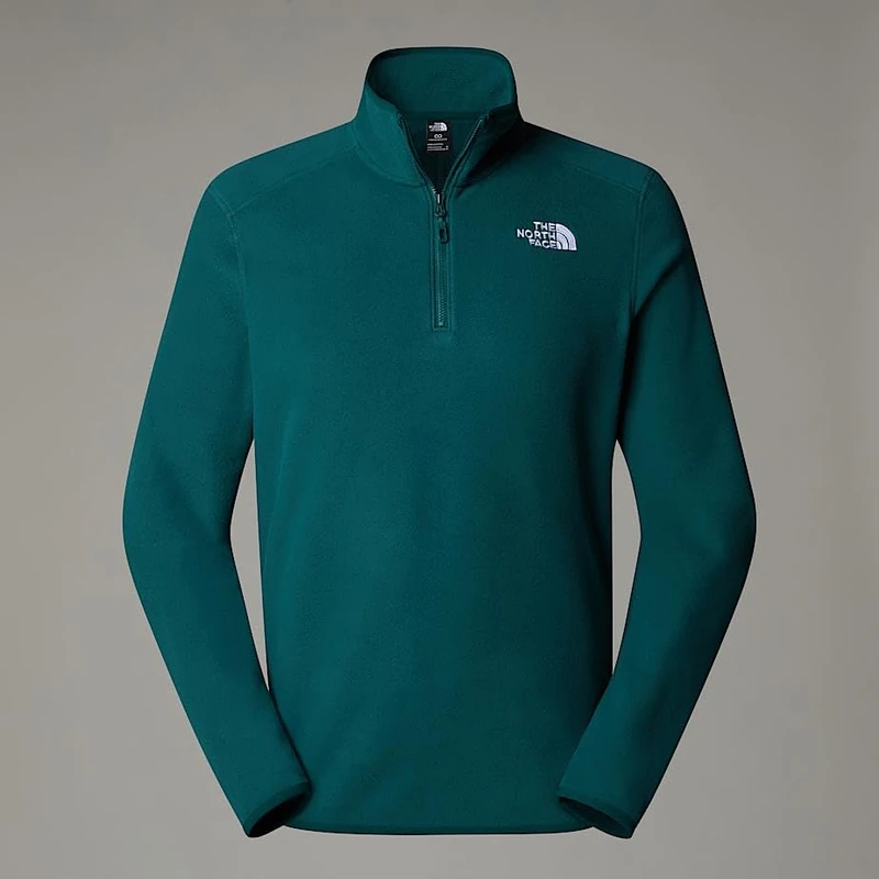 The North Face Men's 100 Glacier 1/4 Zip Sweatshirt, Deep Nori, L