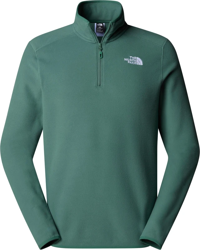 The North Face Men's 100 Glacier 1/4 Zip Sweatshirt, Duck Green, L