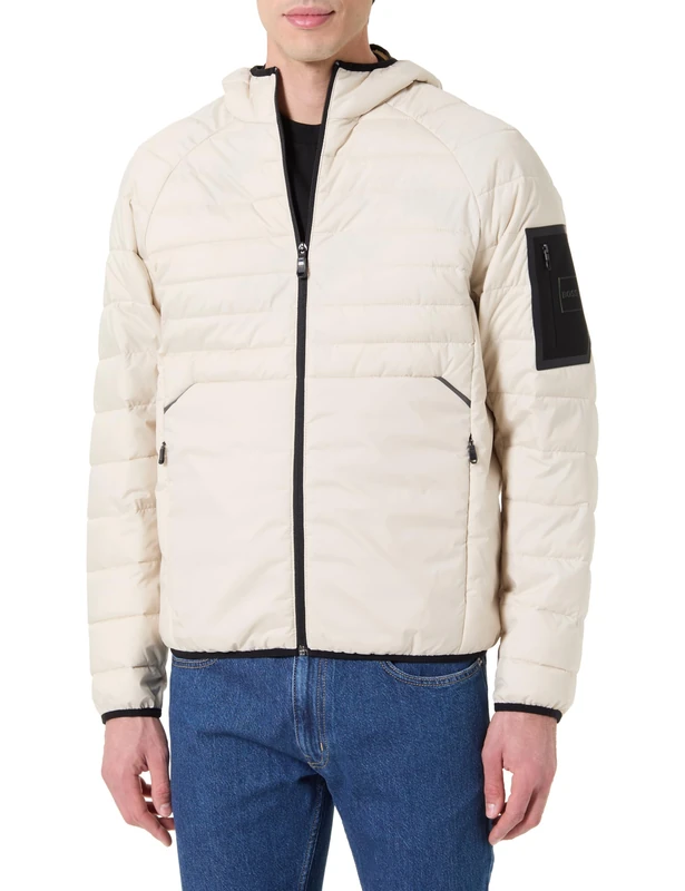 BOSS Ow_urbanex Jt HD Men's Outerwear Jacket, Open White, XXL