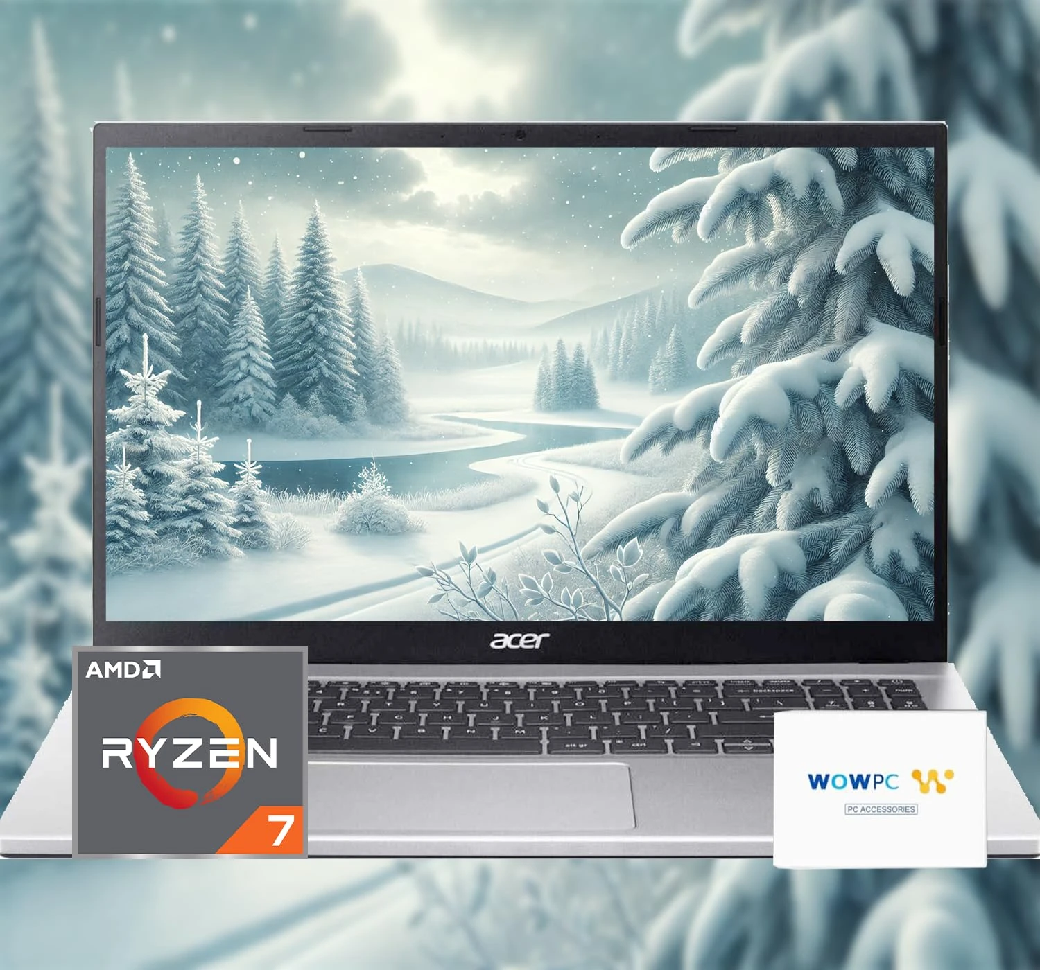 Acer Aspire Premium Laptop | AMD Ryzen 7 5700U CPU (Beats i7-1250U) | 32GB RAM | 1TB SSD | 15.6" FHD Display | Fast Wi-Fi 6 | Sleek Design | Ethernet Port | Windows 11 | with