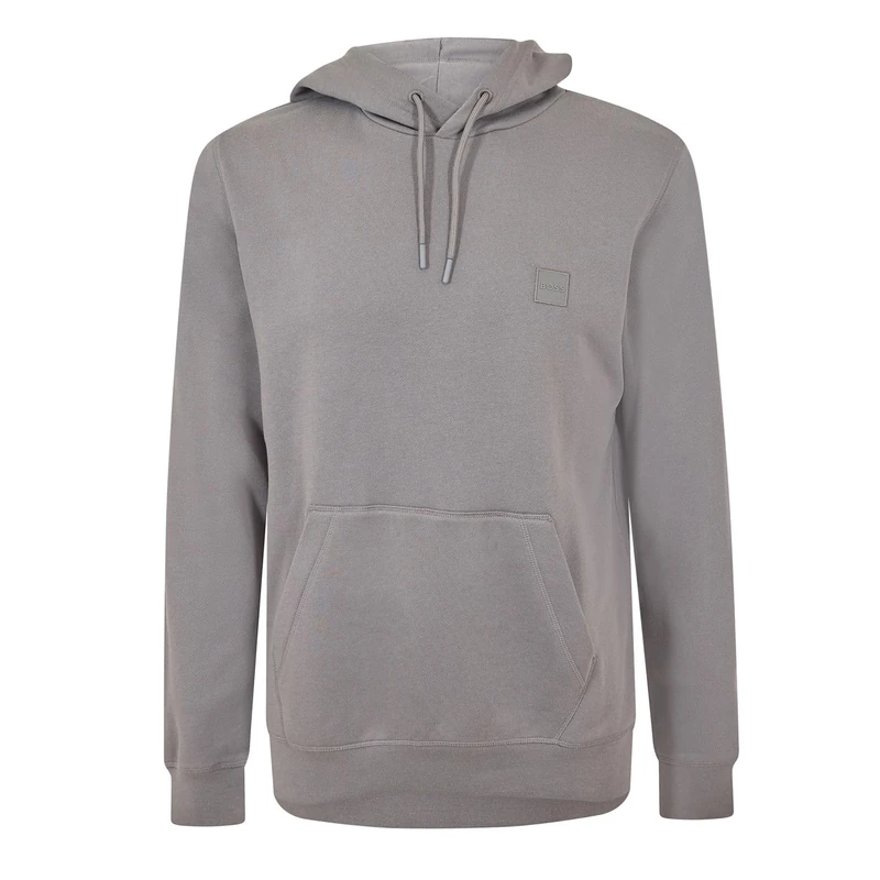 BOSS Mens Wetalk Hoodie Premium Comfort And Style Long Open Grey XL