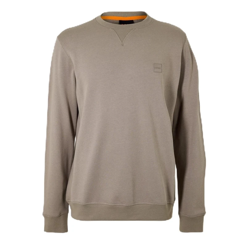 BOSS Mens Westart Crew Neck Sweatshirt Open Green 346 S