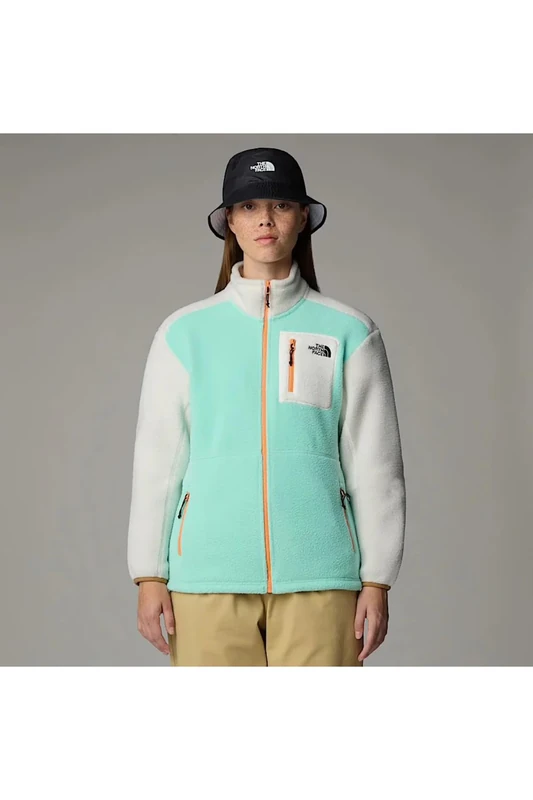 The North Face Women's Yumiori Full Zip Jacket, Bright Foam/White Dune, M