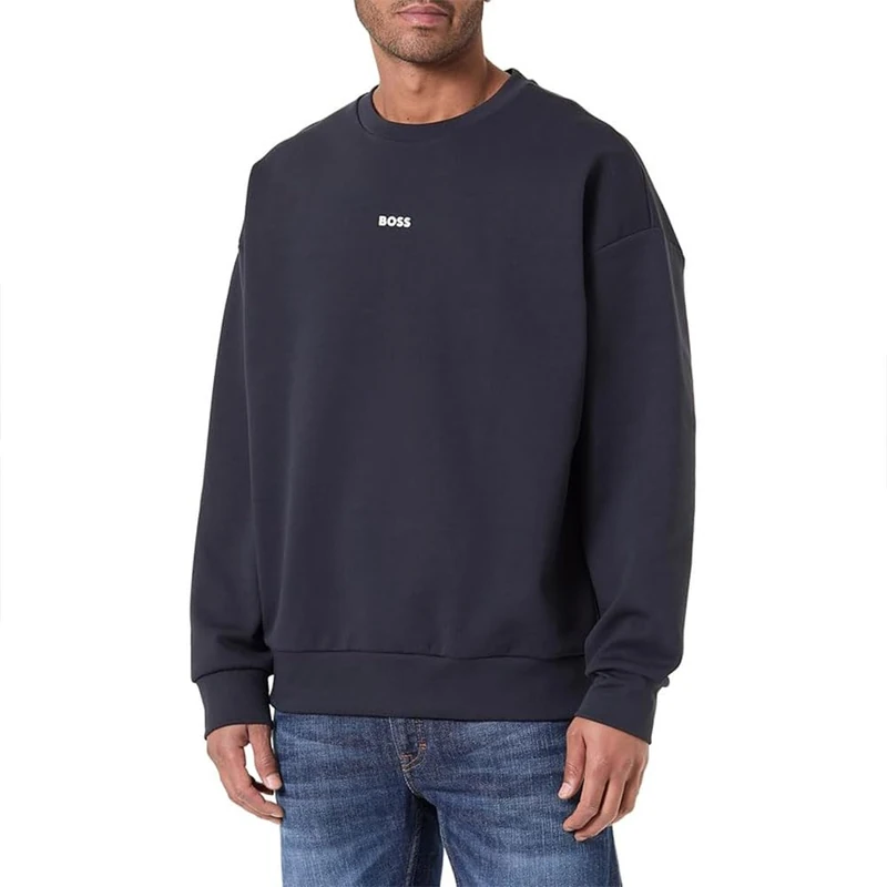 BOSS Men's Sweatshirt, Dark Blue, XS