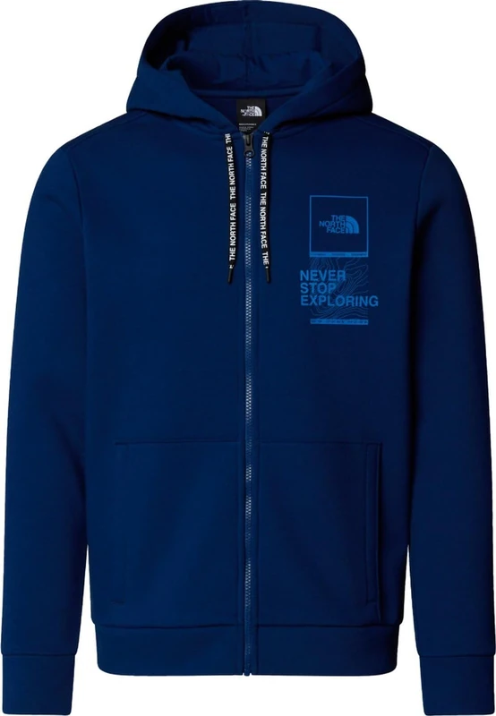 The North Face Men's Blanca Peak Full Zip Hooded Jacket, Estate Blue, L