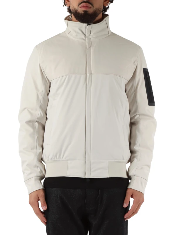 BOSS Ow_League Jadon Jt Men's Outerwear Jacket, Open White, S