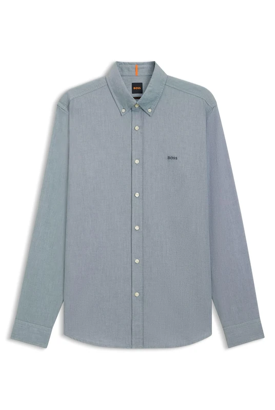 BOSS Men's Rickert_m Shirt, Open Green, M