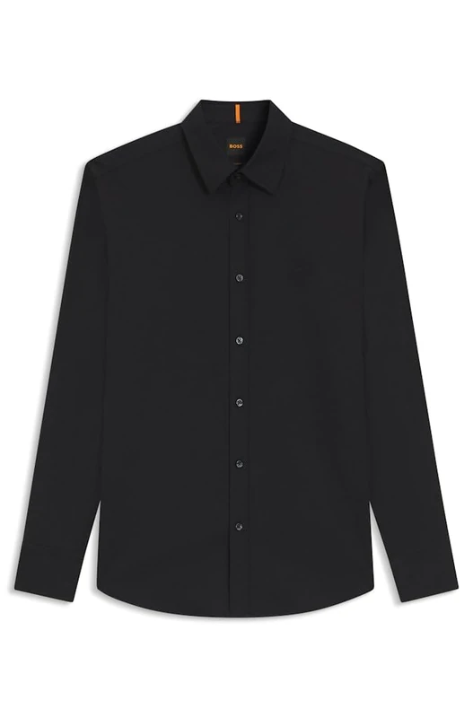 BOSS Men's Shirt, Black, L
