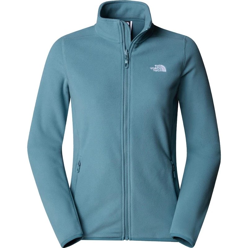The North Face Women's 100 Glacier 1/4 Zip Sweatshirt, Stormy Blue, L