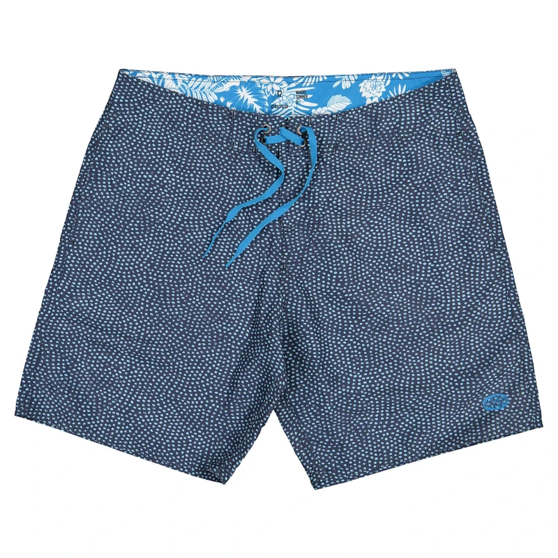 Panareha Men's Beach Shorts Made from Recycled Polyester GOLORITZE Navy, Light Blue (28)